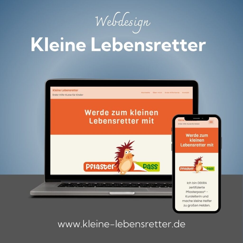 Website für Selbständige/Einzelunternehmer Pflasterpass Coach